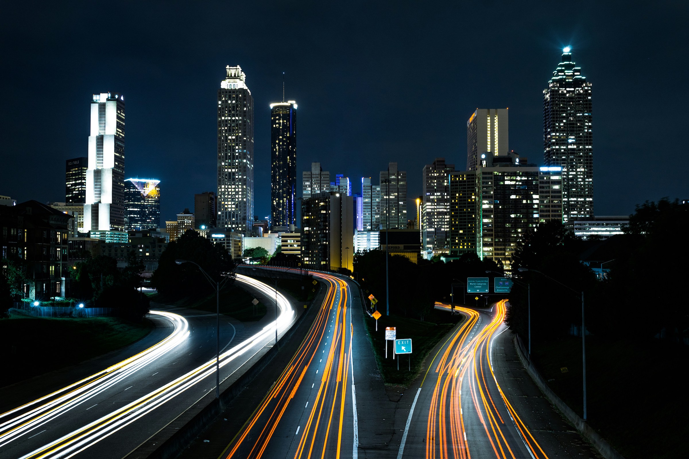 Atlanta at night